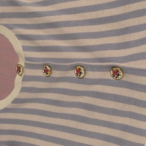 NWT For Love And Lemons Sample Rose Striped Cardigan Size Small! - Picture 3 of 7